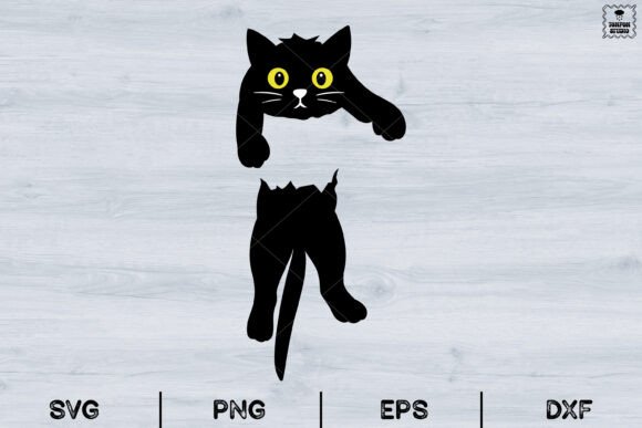 Cat SVG: Peeking Black Cat Design Review