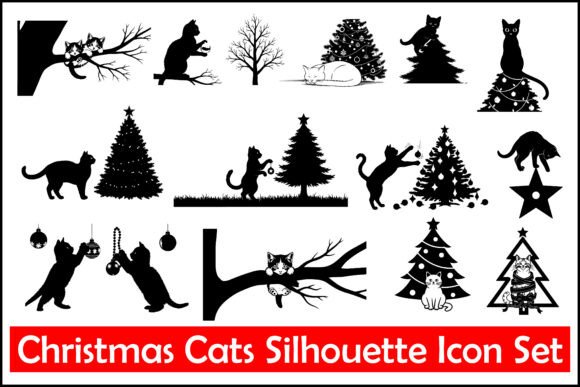 Christmas Cats Silhouette4