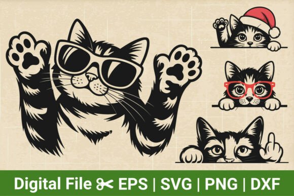 Cute Cat SVG Files, Kitten Svg
