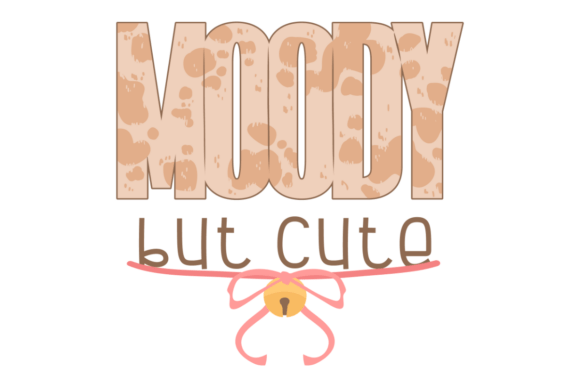 Moody Cute Embroidery Design