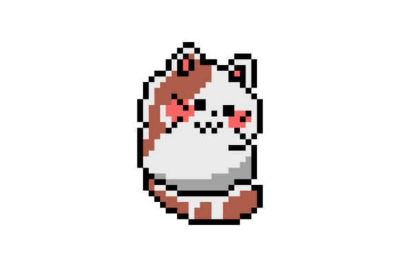 Pixel Art Illustration Drawing Cute Cats