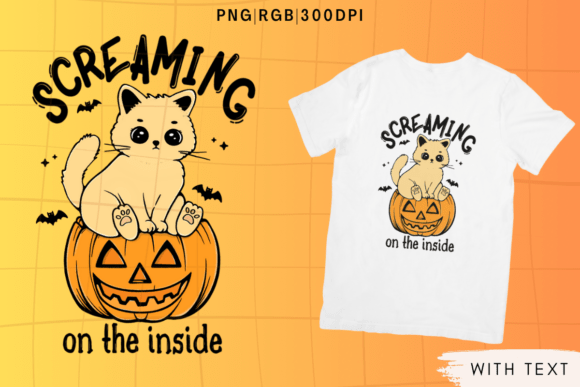 Screaming on the Inside Halloween PNG