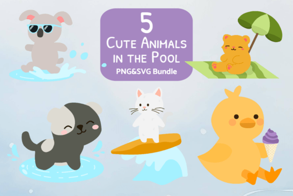 Splashing Animal Friends
