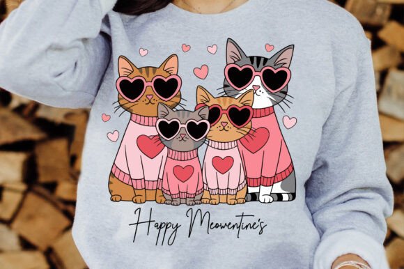 Valentine Cat SVG Valentine PNG Heart
